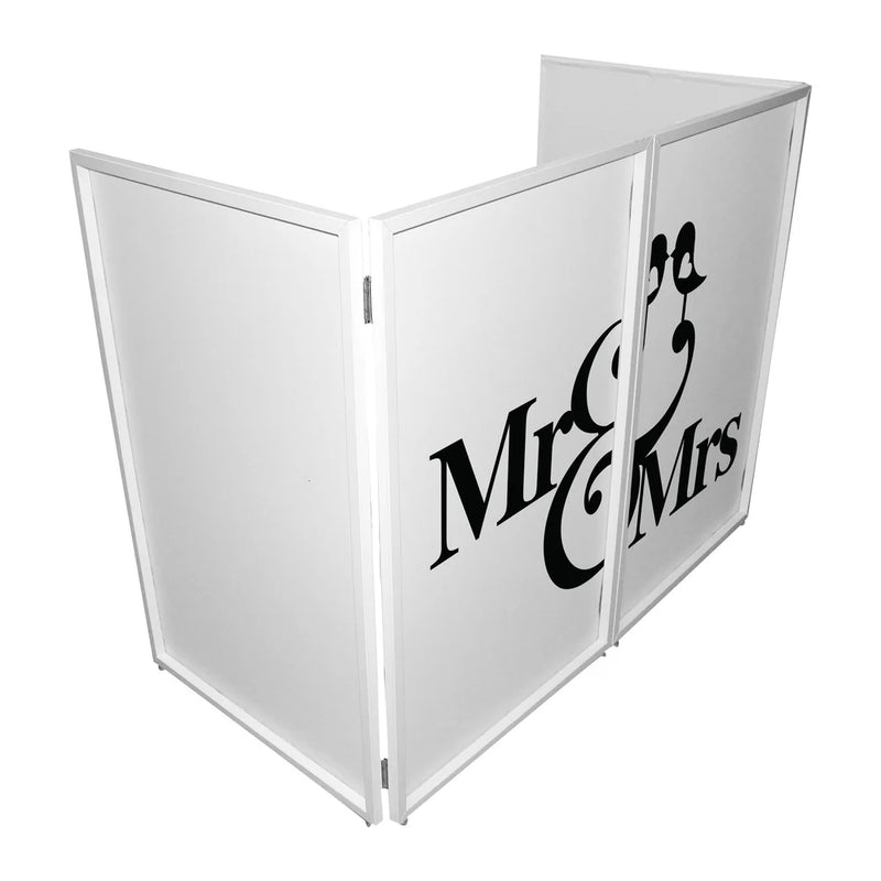 PROX-XF-SMRMRS20X2 - ProX XF-SMRMRS20X2 Mr and Mrs Facade Enhancement Scrims (Black Script on White)