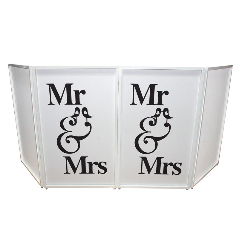 PRO-X- XF-SMRMRS - ProX XF-SMRMRS Mr and Mrs Facade Enhancement Scrim (Black Print on White)