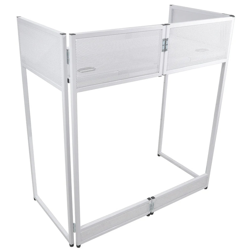 PRO-X- XF-VISTA WH MK2 - ProX XF-VISTAWHMK2 Vista DJ Booth Facade Table Station - White