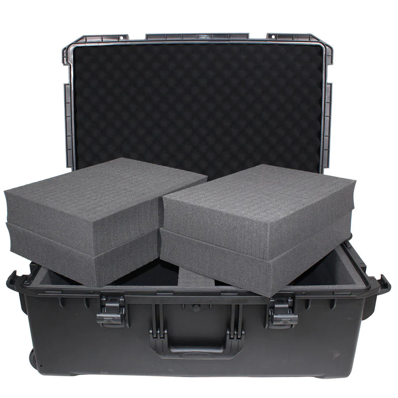 PRO-X- XM-1101HW - ProX VAULTX XM-1101HW Large Watertight Case W-Extendable Handle, Wheels and Pluck-N-Pak Foam