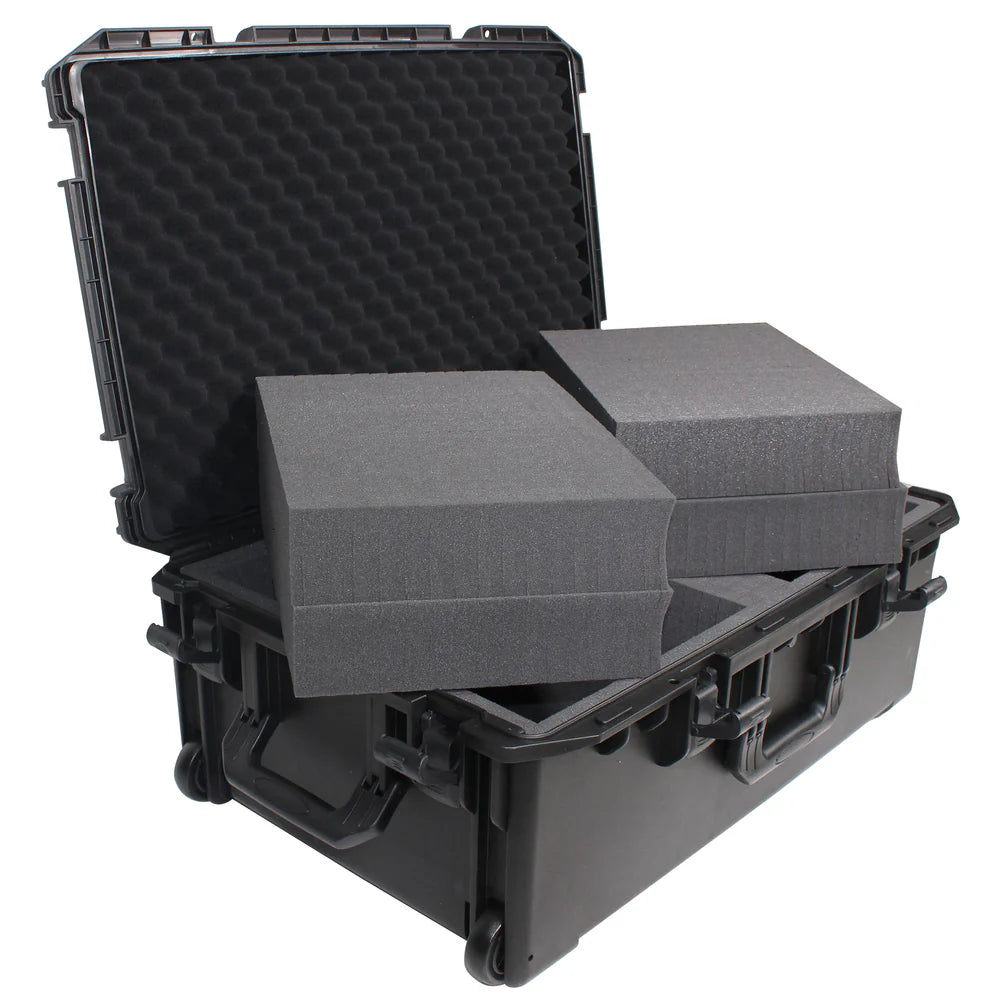 PRO-X- XM-1101HW - ProX VAULTX XM-1101HW Large Watertight Case W-Extendable Handle, Wheels and Pluck-N-Pak Foam