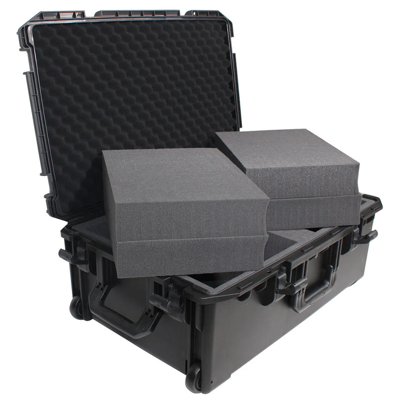 PRO-X- XM-1101HW - ProX VAULTX XM-1101HW Large Watertight Case W-Extendable Handle, Wheels and Pluck-N-Pak Foam