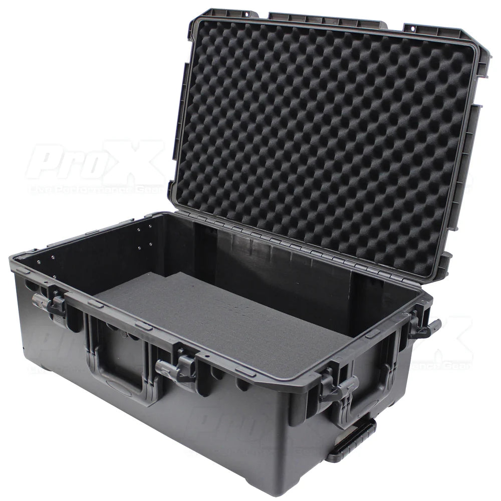 PRO-X- XM-1101HW - ProX VAULTX XM-1101HW Large Watertight Case W-Extendable Handle, Wheels and Pluck-N-Pak Foam