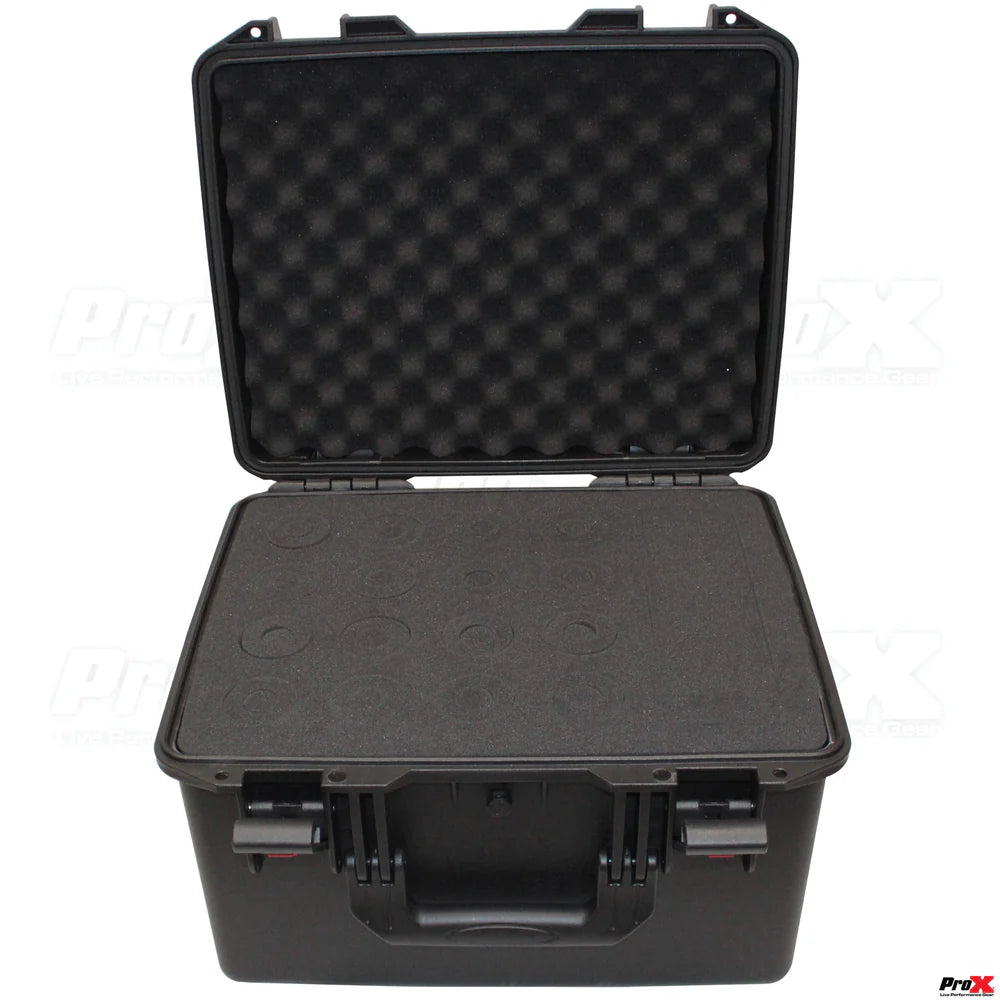PRO-X- XM-1216MIC - ProX VAULTX XM-1216MIC Watertight Microphone Case (Holds 16 Handheld Units)