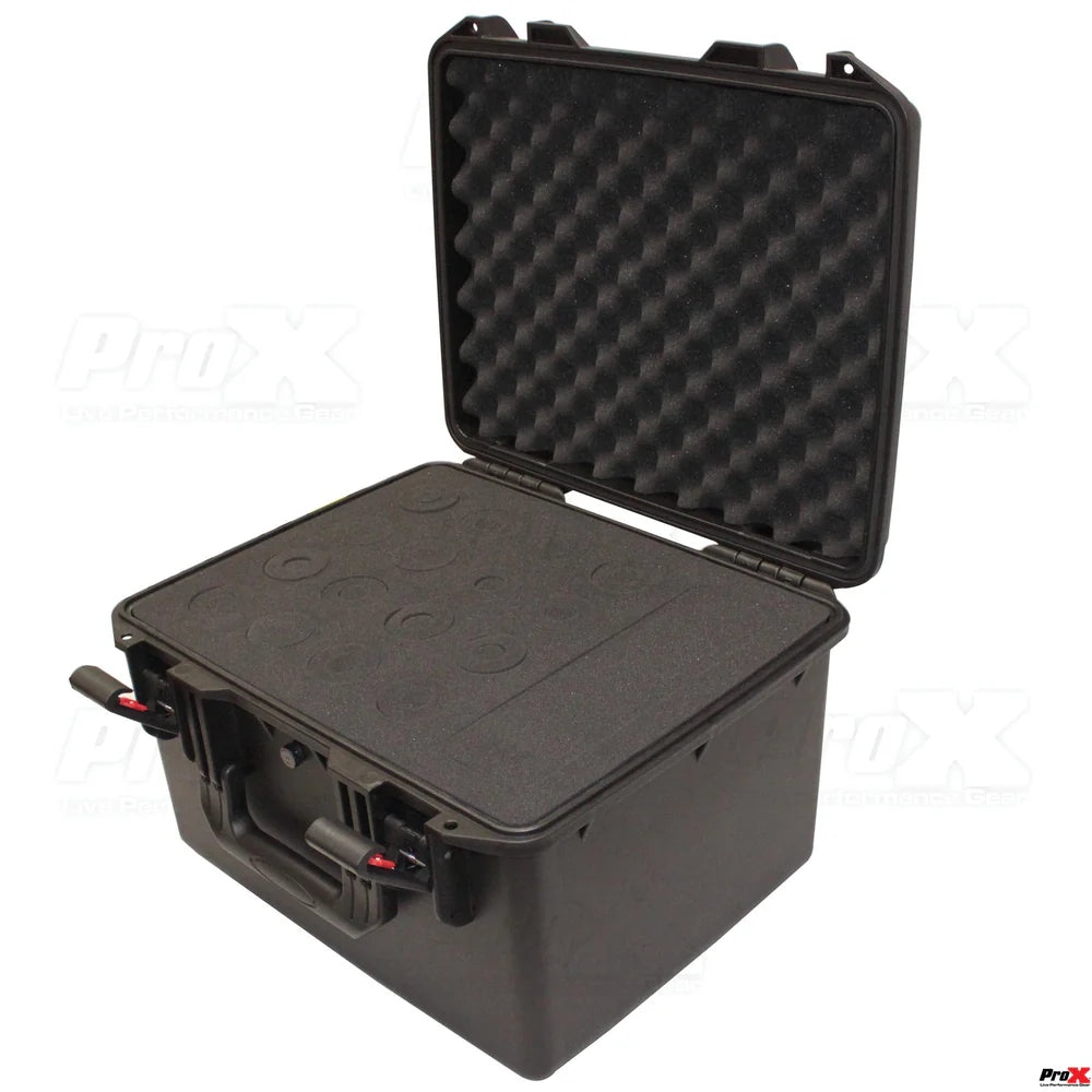 PRO-X- XM-1216MIC - ProX VAULTX XM-1216MIC Watertight Microphone Case (Holds 16 Handheld Units)