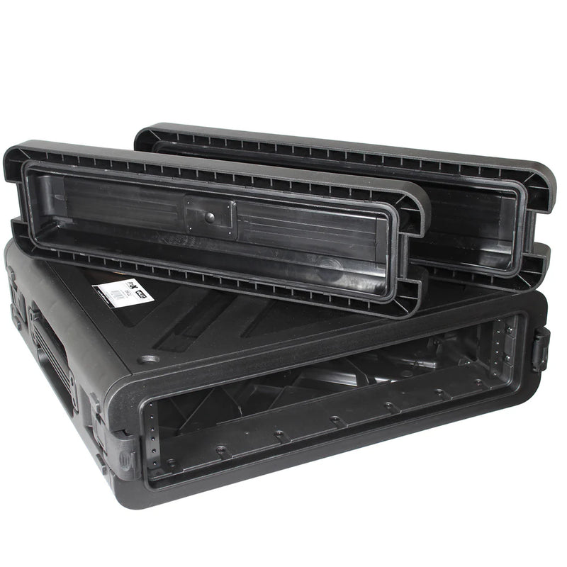 PRO-X- XM-2U - ProX VAULTX 2U Rack Air-tight, Water-sealed ABS Cas