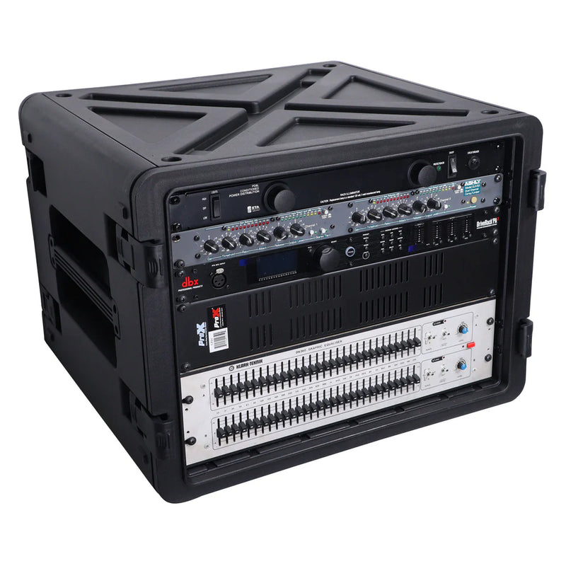 PRO-X- XM-8U - ProX XM-8U UltronX Watertight 8U Rack Space Molded Plastic Case - 18"