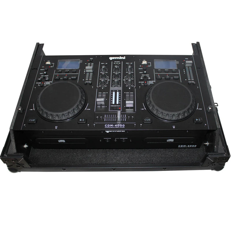 PRO-X- X-19MIX7UBL - ProX X-19MIX7UBL Flight Case for Gemini CDM-4000 DJ Media Player (Black on Black)