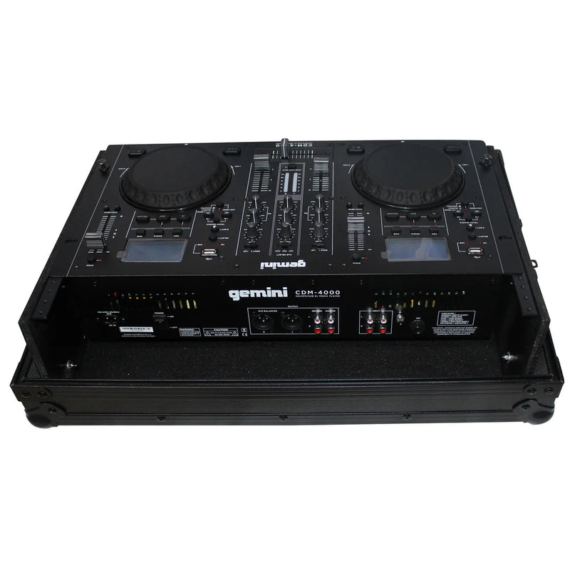 PRO-X- X-19MIX7UBL - ProX X-19MIX7UBL Flight Case for Gemini CDM-4000 DJ Media Player (Black on Black)