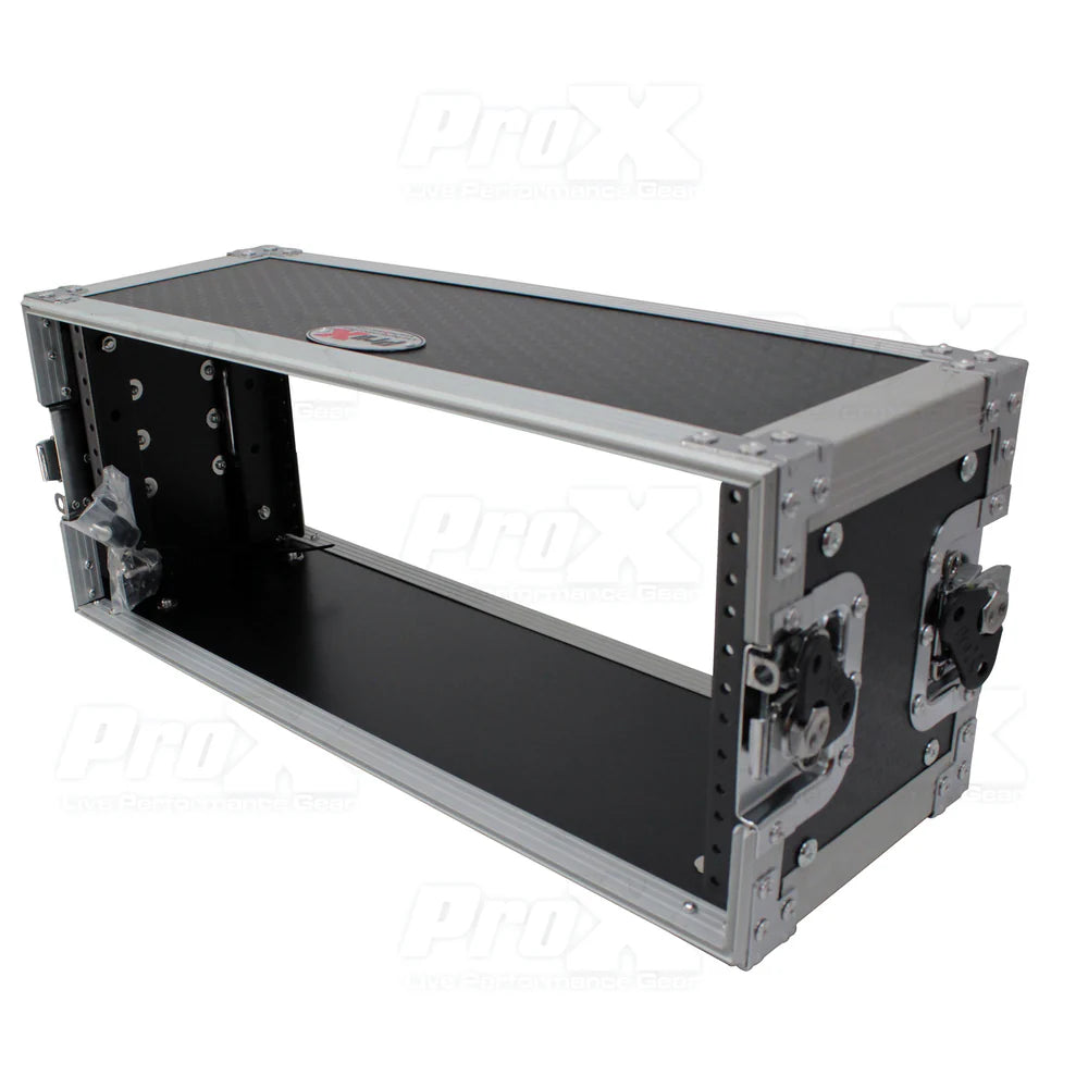 PRO-X- X-4U7D - ProX X-4U7D 4U Deluxe Effects Rack 7" Deep Rail to Rail w/ Handle