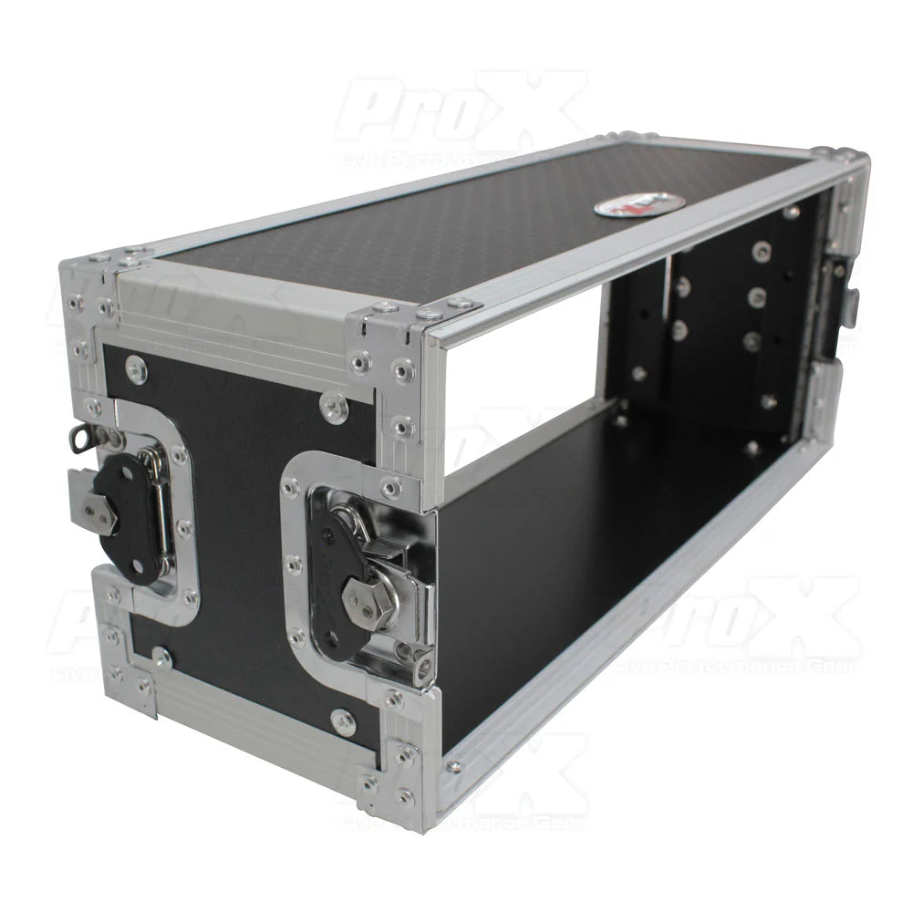 PRO-X- X-4U7D - ProX X-4U7D 4U Deluxe Effects Rack 7" Deep Rail to Rail w/ Handle