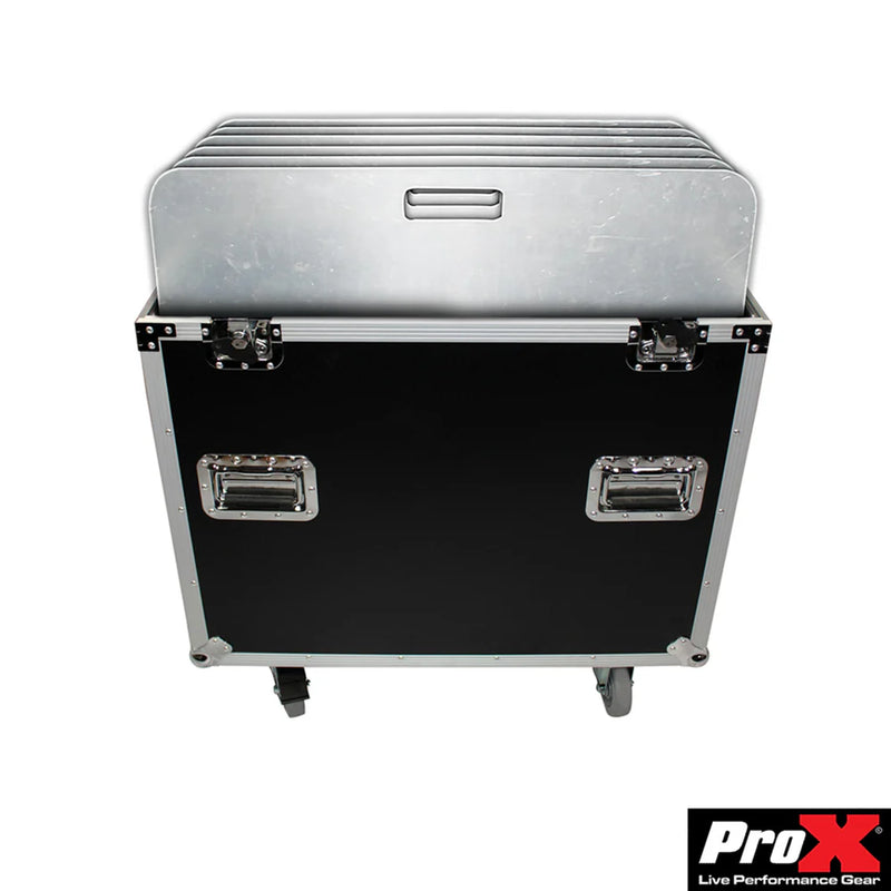 PRO-X- XS-6XBP2424 - ProX XS-6XBP2424 Flight/Road Case Holds 6 Pieces 24" x 24" Aluminum Base Plate