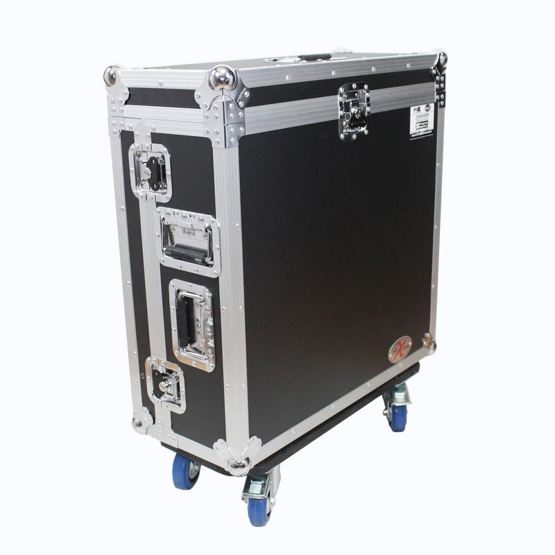 PRO-X- XS-AHQU24DHW - ProX XS-AHQU24DHW Flight-Road Case for Allen and Heath QU-24 Mixer W-Doghouse and Wheels