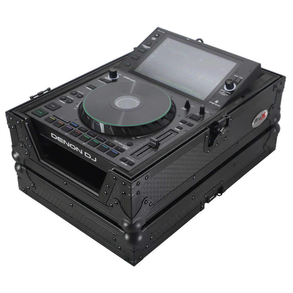 PRO-X- XS-CDBL - Prox XS-CDBL Large Format CD-Media Player CDJ-3000 Flight Case (Black on Black)