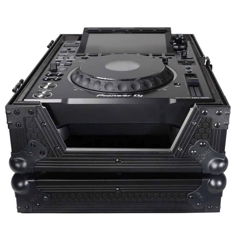 PRO-X- XS-CDBL - Prox XS-CDBL Large Format CD-Media Player CDJ-3000 Flight Case (Black on Black)