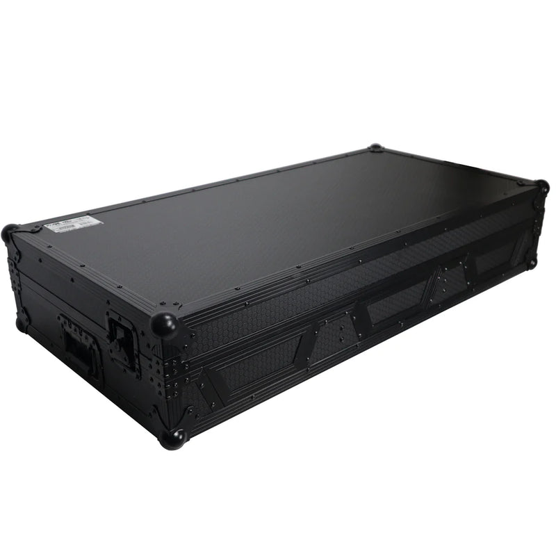 PRO-X- XS-CDM3000WLTBL - ProX XS-CDM3000WLTBL DJ Coffin Case for Pioneer 2X CDJ-3000 CD and DJM-900NXS2 Mixer W/Wheels & Laptop Shelf (Black on Black)