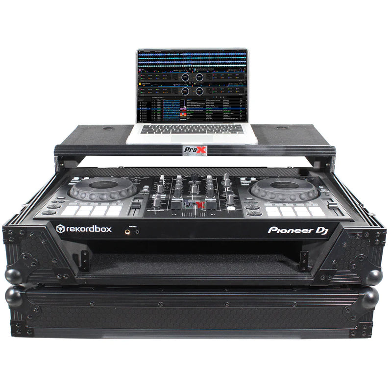 PRO-X- XS-DDJ800 WLTBL - ProX XS-DDJ800WLTBL Flight Case For Pioneer DDJ-800 Digital Controller (Black on Black)