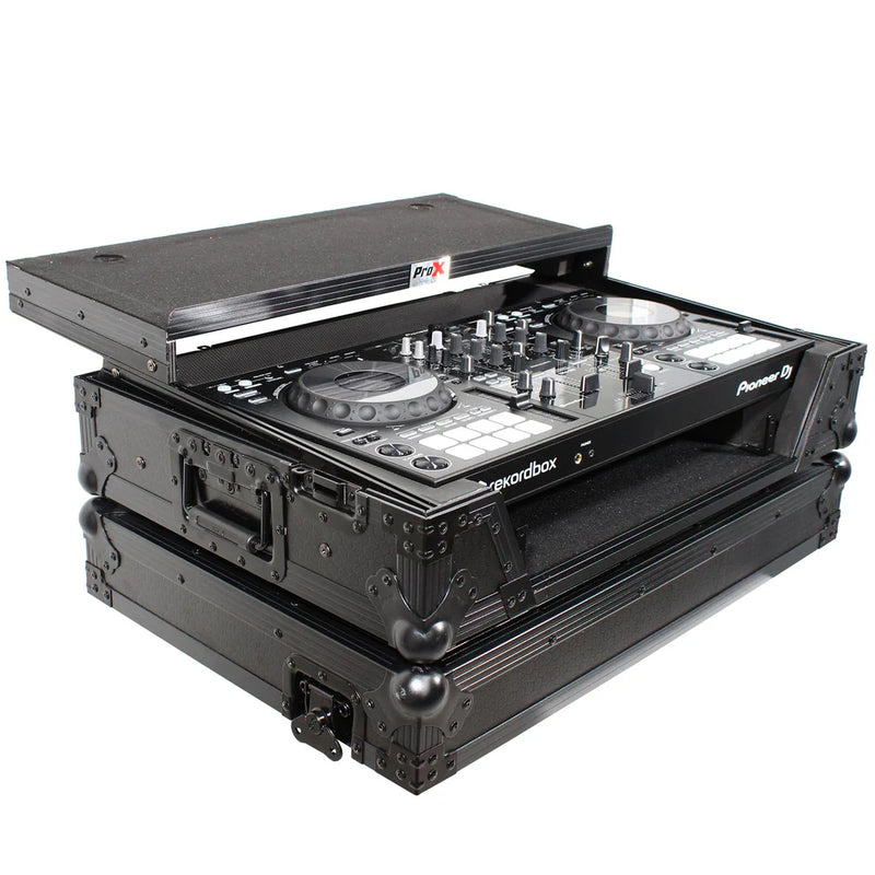 PRO-X- XS-DDJ800 WLTBL - ProX XS-DDJ800WLTBL Flight Case For Pioneer DDJ-800 Digital Controller (Black on Black)