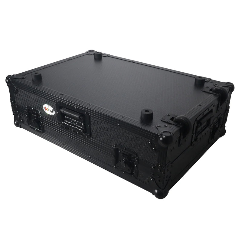 PRO-X- XS-DDJFLX10 WBL - ProX XS-DDJFLX10WBL Case For Pioneer DDJ-FLX10 DJ Controller with 1U Rack Space Wheels