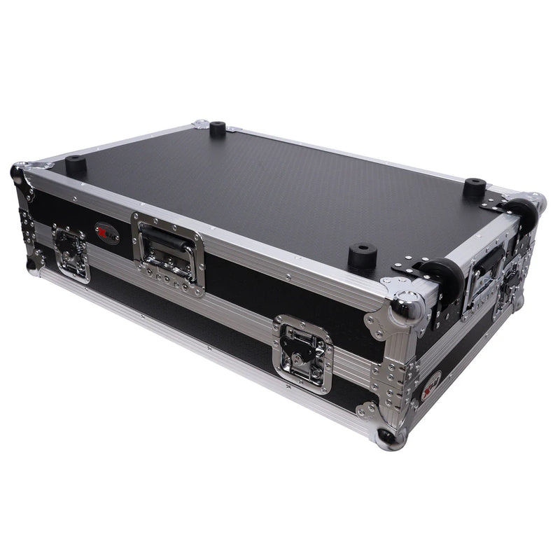 PRO-X- XS-DDJREV7 WLT WH - ProX XS-DDJREV7 WLT Case for Pioneer DDJ-REV7 DJ Controller with Laptop Shelf Wheels and 1U Rackspace