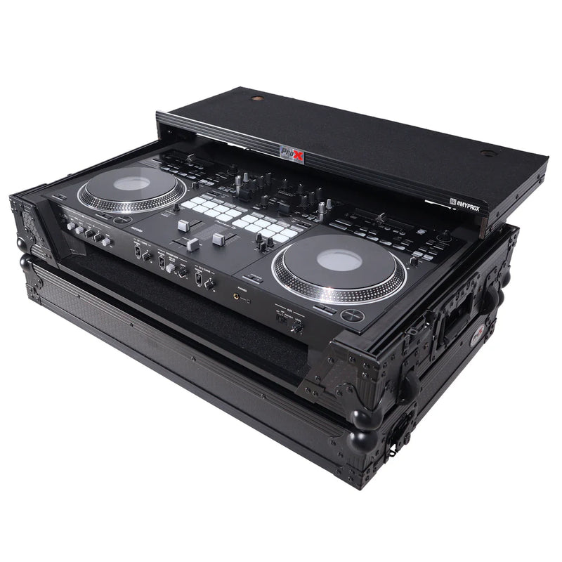 PRO-X- XS-DDJREV7 WLTBL - ATA Style Flight Case for Pioneer DDJ-REV7 DJ Controller w/Laptop Shelf (Black)