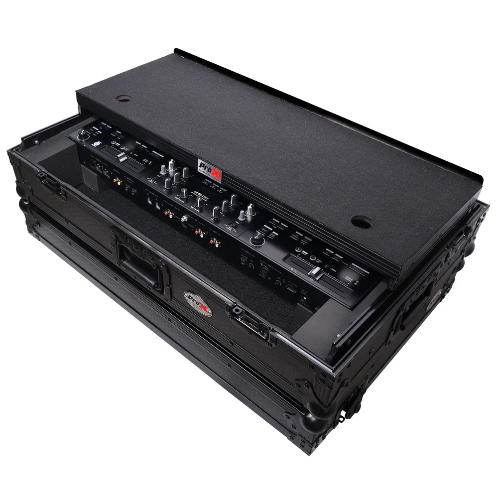 PRO-X- XS-DDJREV7 WLTBL - ATA Style Flight Case for Pioneer DDJ-REV7 DJ Controller w/Laptop Shelf (Black)