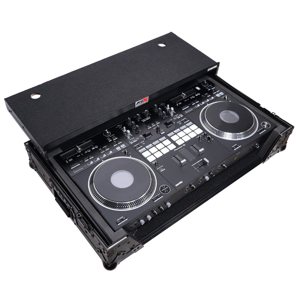 PRO-X- XS-DDJREV7 WLTBL - ATA Style Flight Case for Pioneer DDJ-REV7 DJ Controller w/Laptop Shelf (Black)