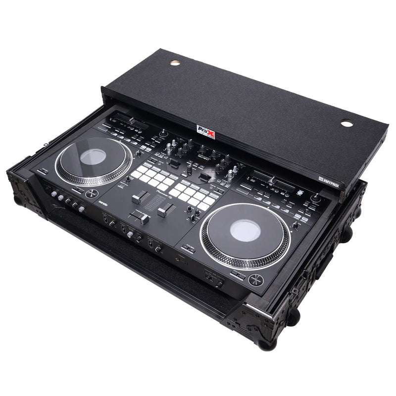 PRO-X- XS-DDJREV7 WLTBL - ATA Style Flight Case for Pioneer DDJ-REV7 DJ Controller w/Laptop Shelf (Black)