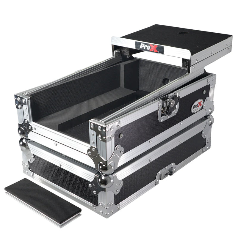 PRO-X- XS-DJMS7LT - ProX XS-DJMS7LT ATA Flight Style Road Case for Pioneer DJM-S7 DJ Mixer with Laptop Shelf