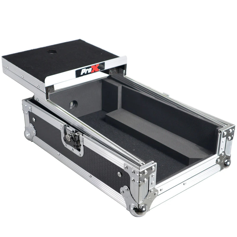 PRO-X- XS-DJMS7LT - ProX XS-DJMS7LT ATA Flight Style Road Case for Pioneer DJM-S7 DJ Mixer with Laptop Shelf