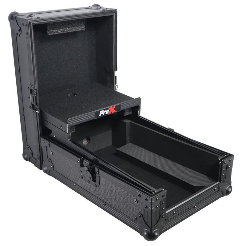 PRO-X- XS-DJMS7LTBL - ProX XS-DJMS7LTBL ATA Flight Style Road Case for Pioneer DJM-S7 DJ Mixer with Laptop Shelf (Black)