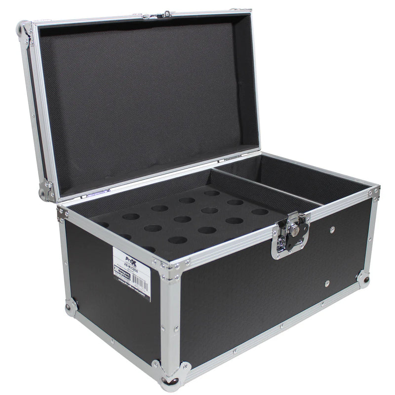 PRO-X- XS-MIC20S - ProX XS-MIC20S Microphone Case Holds 20 Handhelds W-Side Storage