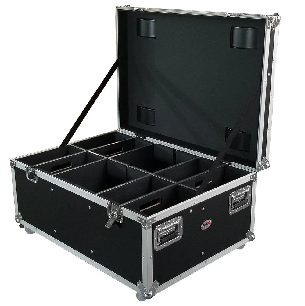 PRO-X- XS-PARU612W - ProX XS-PARU612W Par Can Utility Case W-Wheels Will Hold 6 or 12 Par Lights