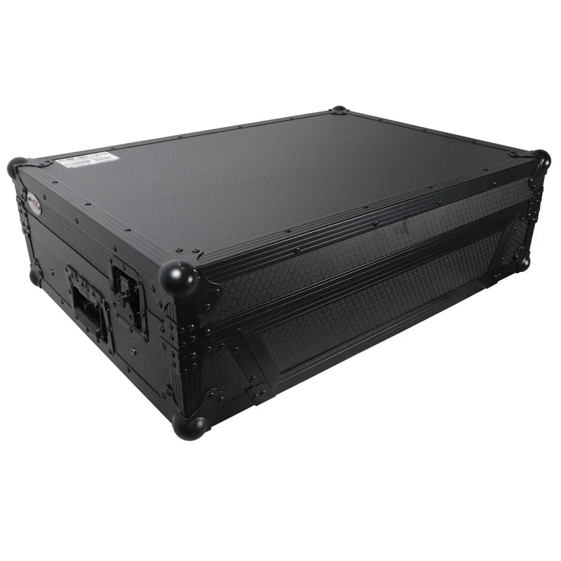 PRO-X- XS-PRIME4 WLTBL - ProX XS-PRIME4 WLTBL Flight Case for Denon Prime 4 DJ Controller w/Sliding Laptop Shelf, 1U Rack Space, and Wheels (Black Finish)