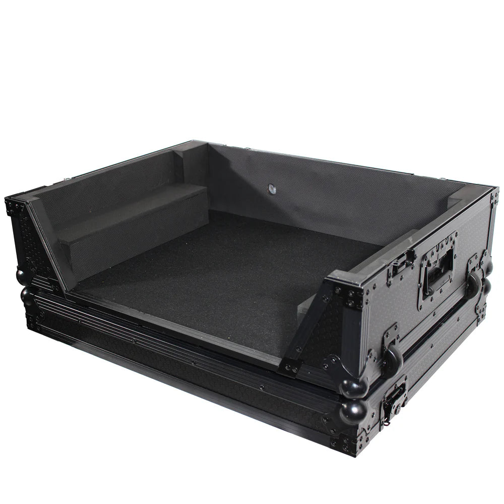 PRO-X- XS-PRIME4 WBL2U - ProX XS-PRIME4-WBL2U Flight Case for Denon Prime 4 Standalone DJ System W-2U Rackspace & Wheels