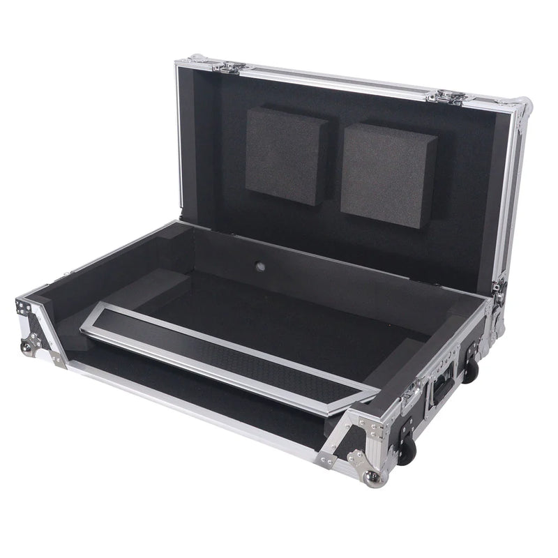 PRO-X- XS-RANEFOUR W - ProX XS-RANEFOURW ATA Flight Style Road Case For RANE Four DJ Controller with 1U Rack Space and Wheels