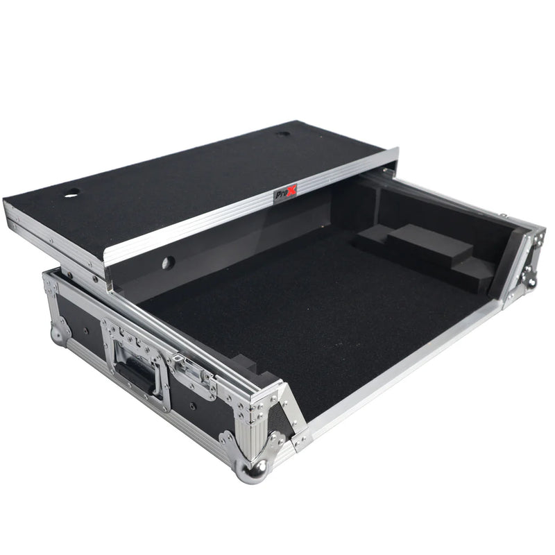 PRO-X- XS-RANEONE WLT - Flight Case For RANE ONE DJ Controller w/Sliding Laptop Shelf, 1U Rack, and Wheels