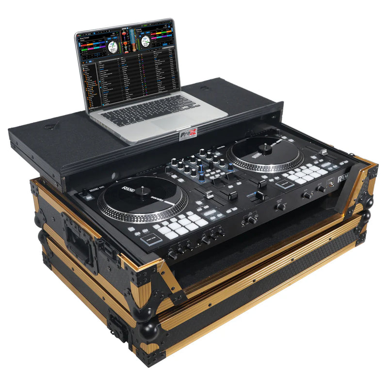 PRO-X- XS-RANE ONE WLT FGLD - ProX XS-RANEONE WLT FGLD ATA Flight Style Road Case for RANE ONE DJ Controller (Limited Edition Gold)