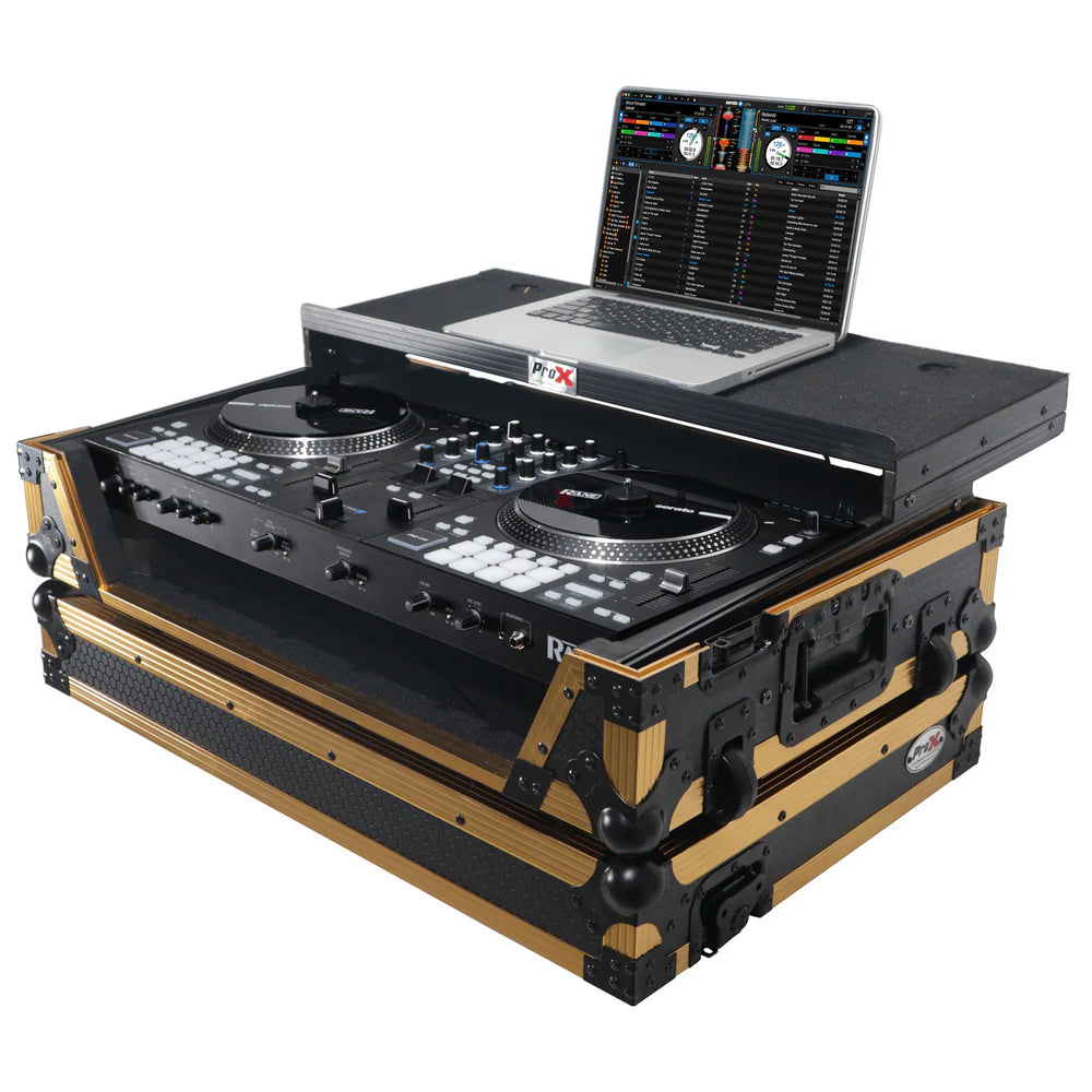 PRO-X- XS-RANE ONE WLT FGLD - ProX XS-RANEONE WLT FGLD ATA Flight Style Road Case for RANE ONE DJ Controller (Limited Edition Gold)