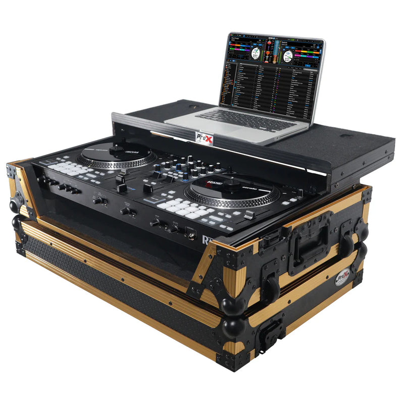 PRO-X- XS-RANE ONE WLT FGLD - ProX XS-RANEONE WLT FGLD ATA Flight Style Road Case for RANE ONE DJ Controller (Limited Edition Gold)