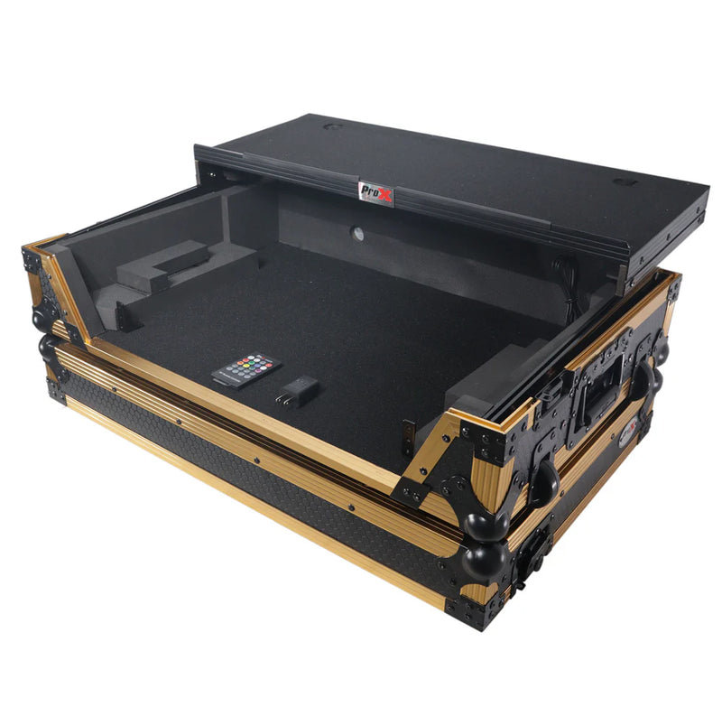 PRO-X- XS-RANE ONE WLT FGLD - ProX XS-RANEONE WLT FGLD ATA Flight Style Road Case for RANE ONE DJ Controller (Limited Edition Gold)