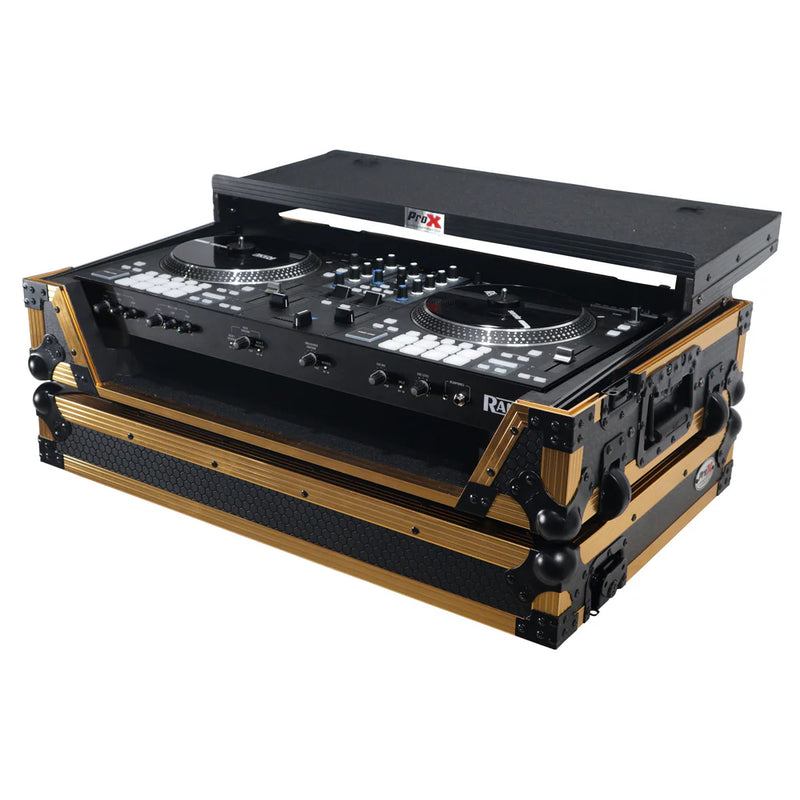 PRO-X- XS-RANE ONE WLT FGLD - ProX XS-RANEONE WLT FGLD ATA Flight Style Road Case for RANE ONE DJ Controller (Limited Edition Gold)