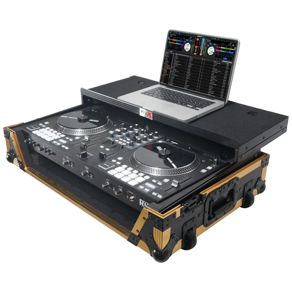 PRO-X- XS-RANE ONE WLT FGLD - ProX XS-RANEONE WLT FGLD ATA Flight Style Road Case for RANE ONE DJ Controller (Limited Edition Gold)