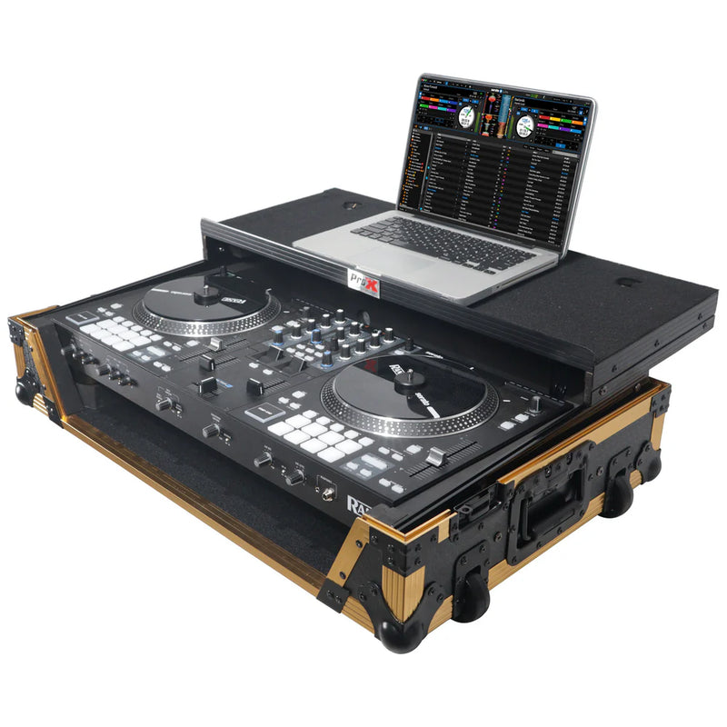 PRO-X- XS-RANE ONE WLT FGLD - ProX XS-RANEONE WLT FGLD ATA Flight Style Road Case for RANE ONE DJ Controller (Limited Edition Gold)