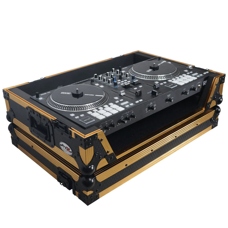 PRO-X- XS-RANE ONE W FGLD - ProX XS-RANEONE-W-FGLD ATA Flight Style Road Case for RANE ONE DJ Controller w/Wheels (Limited Edition Gold)