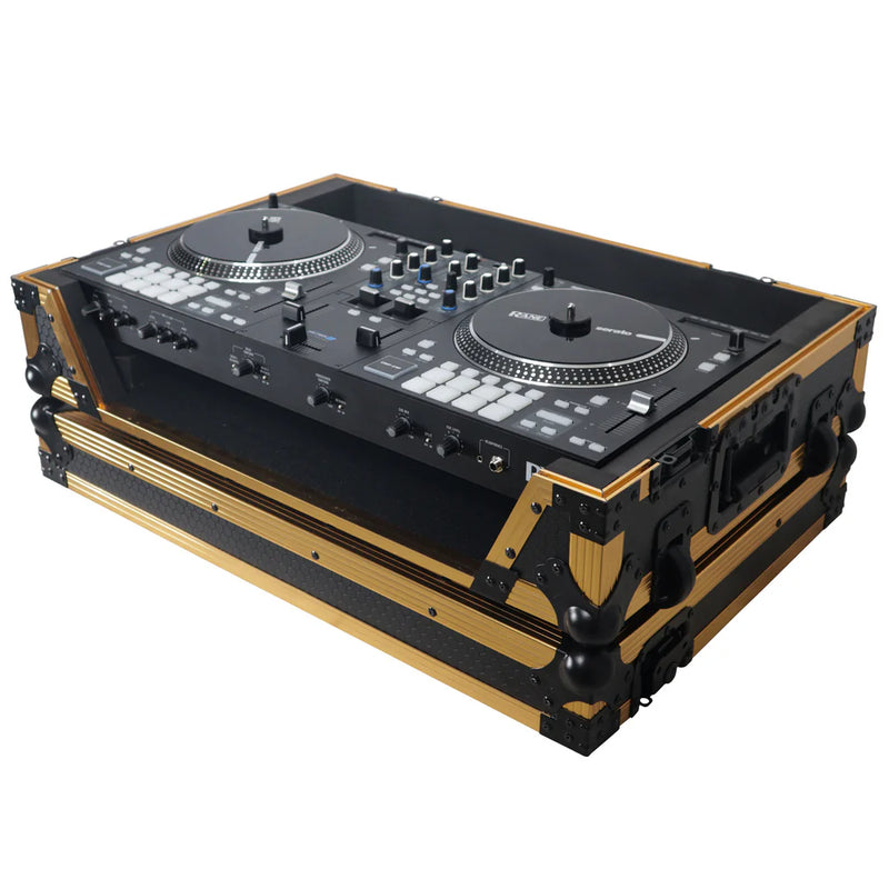 PRO-X- XS-RANE ONE W FGLD - ProX XS-RANEONE-W-FGLD ATA Flight Style Road Case for RANE ONE DJ Controller w/Wheels (Limited Edition Gold)