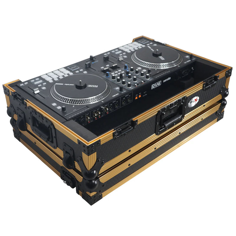 PRO-X- XS-RANE ONE W FGLD - ProX XS-RANEONE-W-FGLD ATA Flight Style Road Case for RANE ONE DJ Controller w/Wheels (Limited Edition Gold)