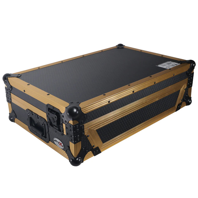 PRO-X- XS-RANE ONE W FGLD - ProX XS-RANEONE-W-FGLD ATA Flight Style Road Case for RANE ONE DJ Controller w/Wheels (Limited Edition Gold)