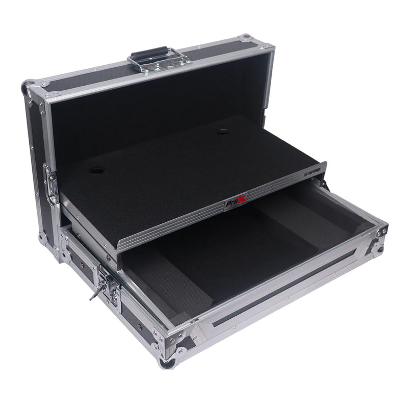 PRO-X- XS-SCLIVE4 WLT - ProX XS-SCLIVE4 WLT Case For Denon SC Live 4 Controller with Laptop Shelf 1U Rack Space