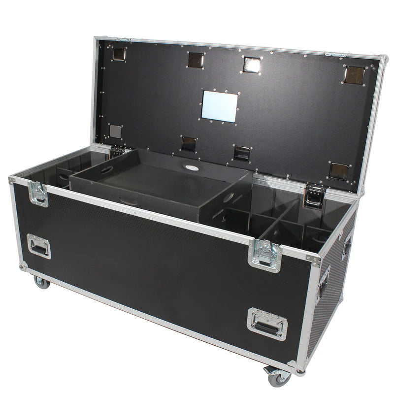 PRO-X- XS-UTL246030W MK2 - ProX XS-UTL246030W MK2 TruckPaX™ Heavy-Duty Truck Pack Utility Flight Case W-Divider and Tray Kit